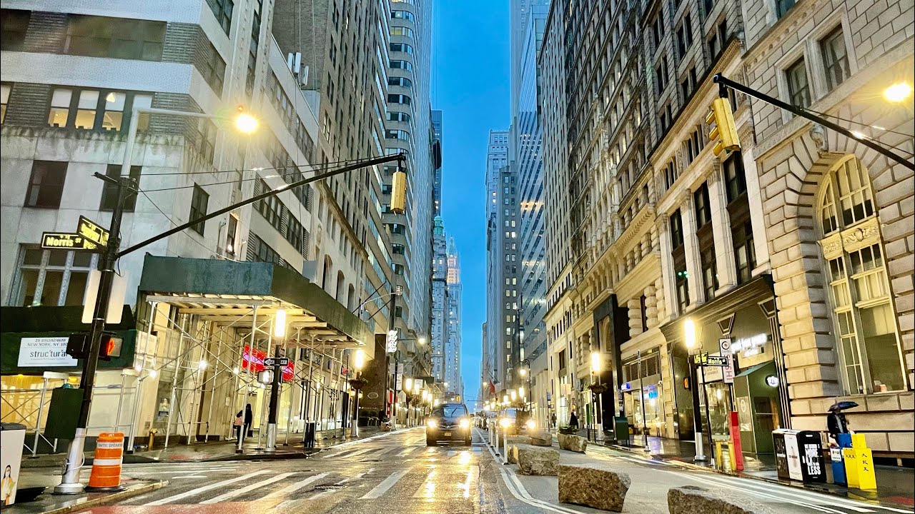 ⁴ᴷ⁶⁰ Wondering in the Rain in NEW YORK CITY