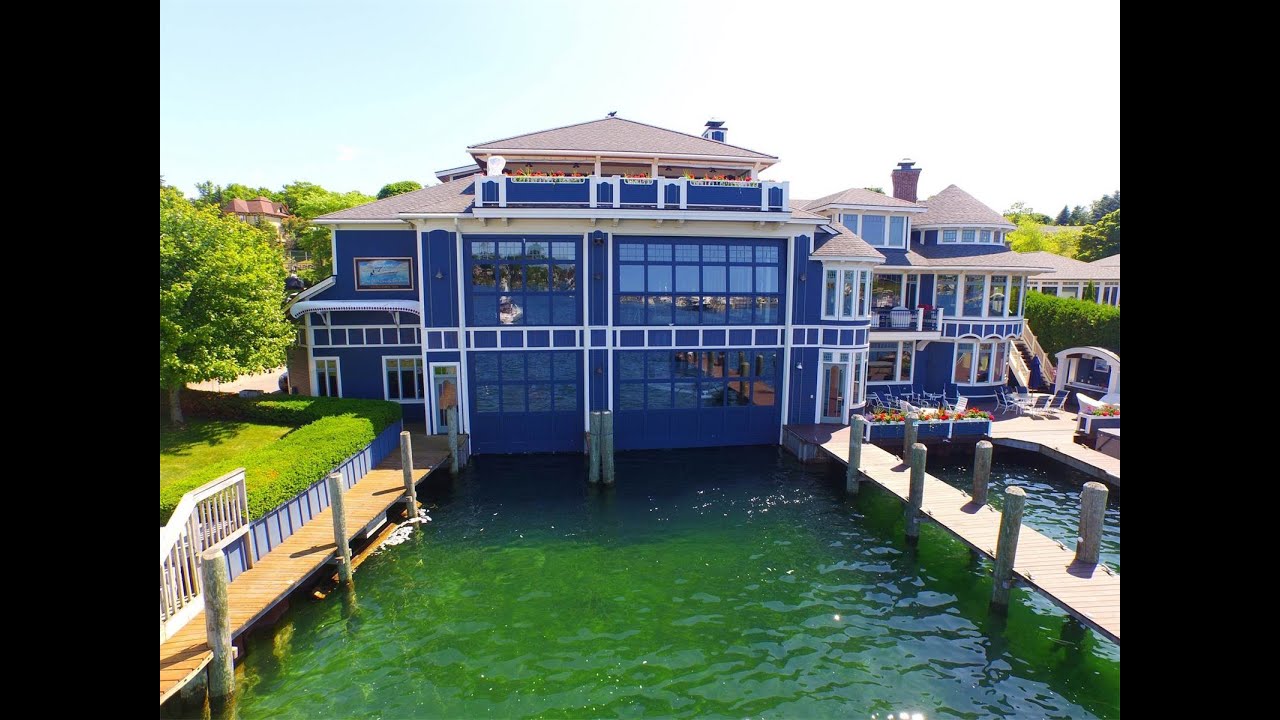 Round Lake Estate and Boat House in Charlevoix, Michigan