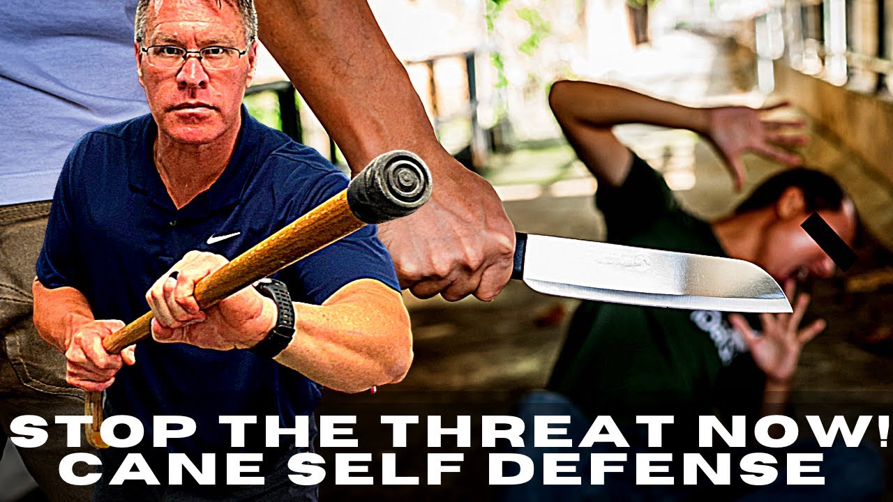 Stop the threat immediately- using the self defense walking cane