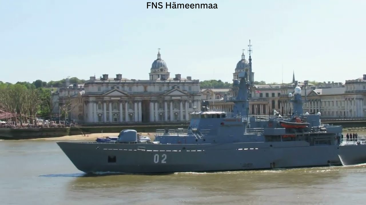 FNS Hämeenmaa | Finnish Navy | NATO Warship | Departing London