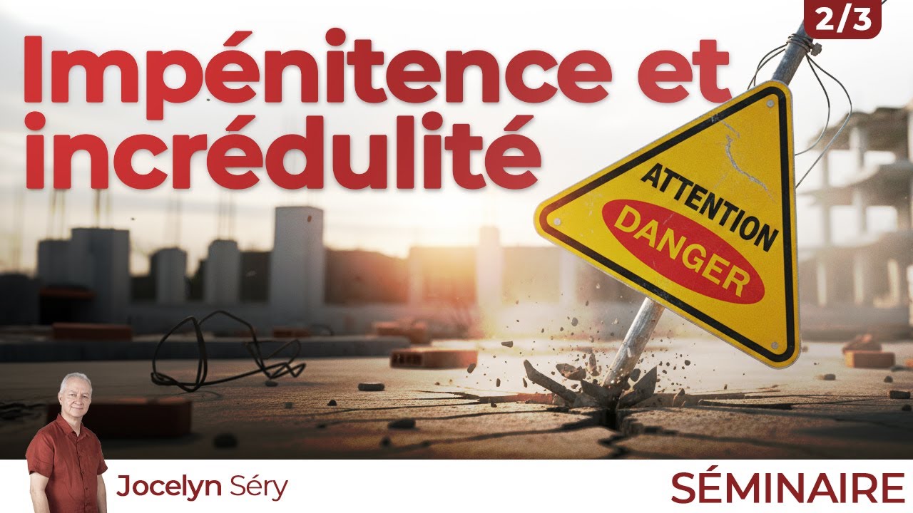 Séminaire en ligne | Danger : impénitence et incrédulité (2/3) | Jocelyn Séry