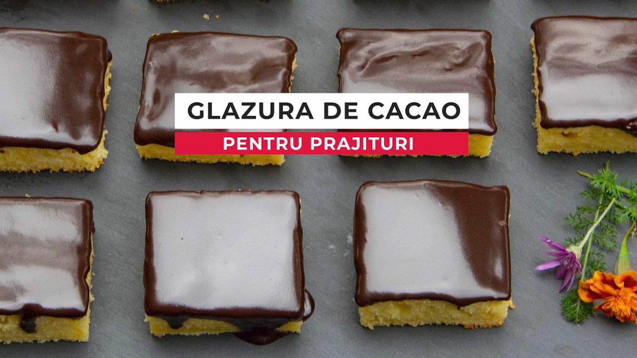 Cum pregatim glazura de cacao pentru prajituri din doar 3 ingrediente.