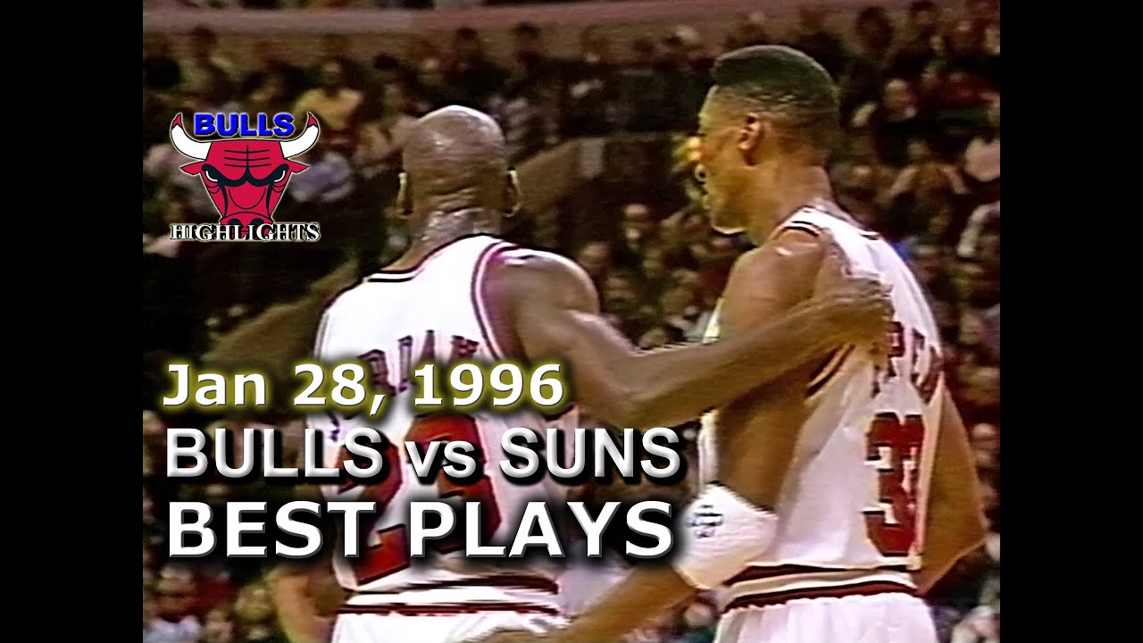Jan 28 1996 Bulls vs Suns highlights