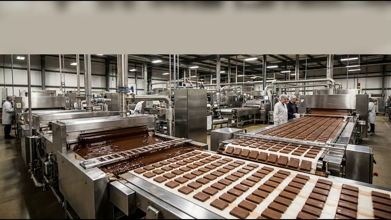 Inside a Hershey’s Chocolate Factory  From Cocoa Beans to Wrapped Chocolate Bars (Full Process)