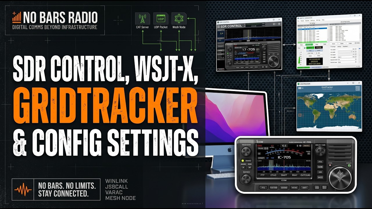 SDR Control, WSJT-X, and GridTracker Configuration Settings Walkthrough