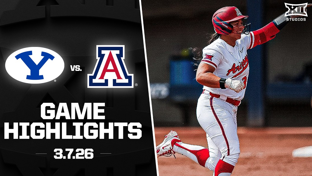BYU vs. Arizona Highlights (3.7.26) | 2026 Big 12 Softball