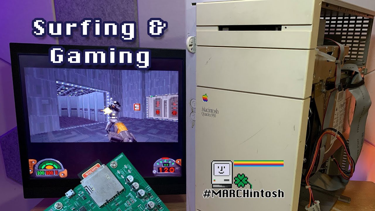 Games, Internet and SCSI2SD on a Macintosh Quadra 950 from 1992