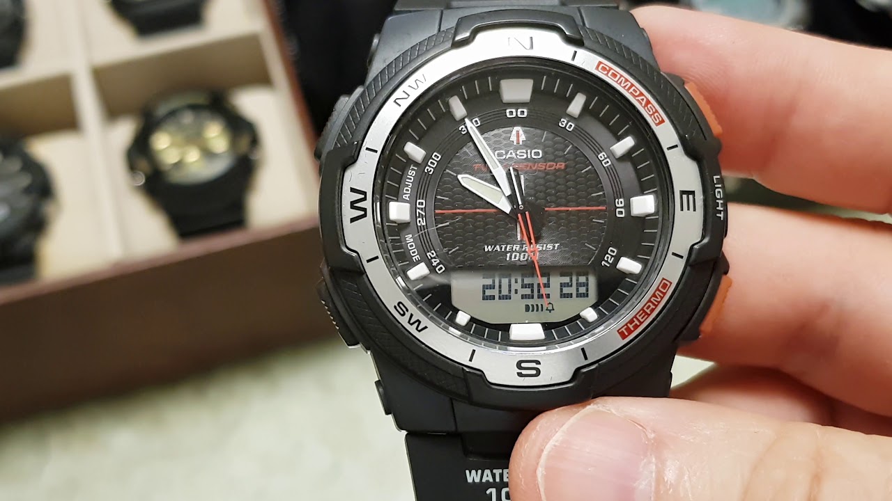 Casio SGW 500h acertando a hora