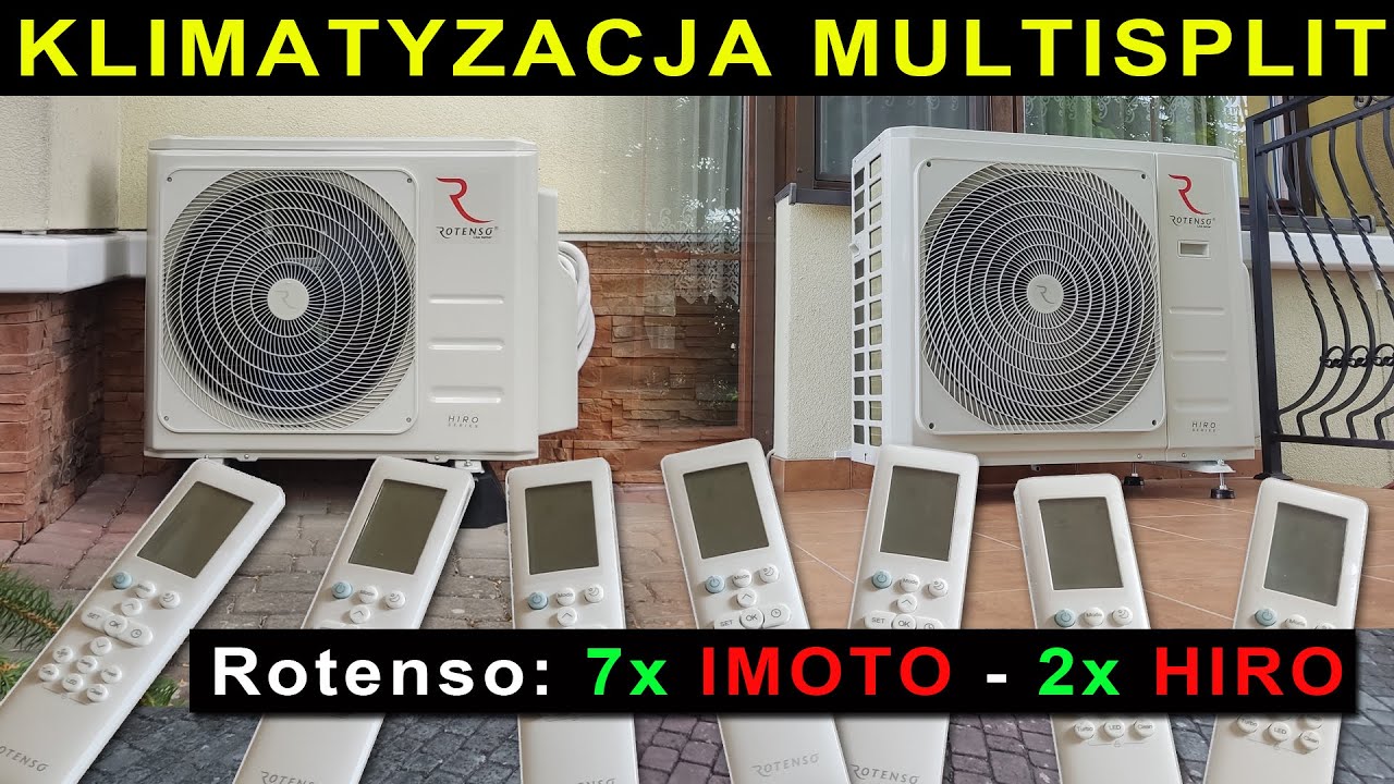 Montaż klimatyzacji Multi Split w domu Stalowa Wola Rotenso 2x Hiro z 7x IMOTO I21X