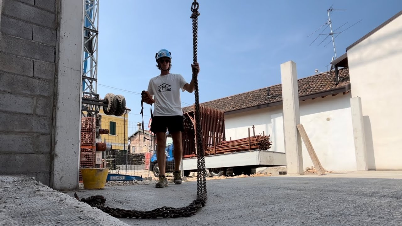 Scarico Ponteggio con gru Dalbe | ZMS