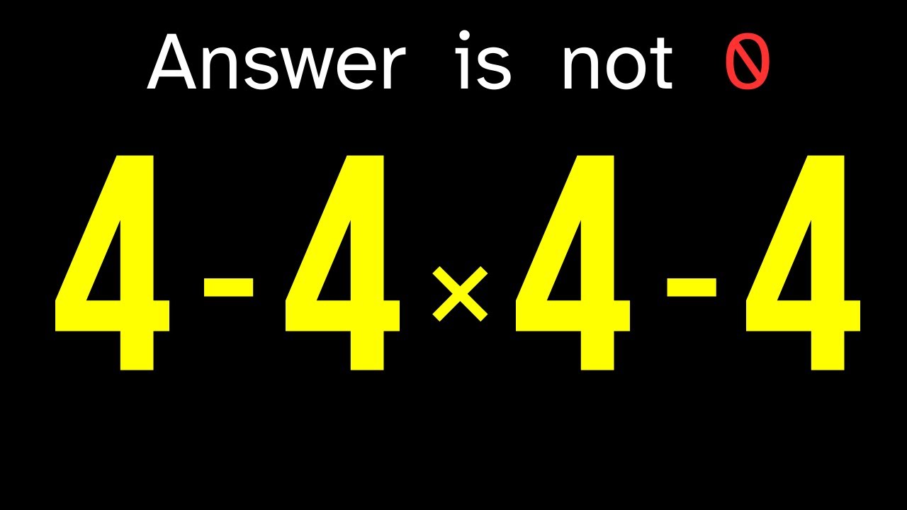 Can You Solve This Tricky Math Problem?