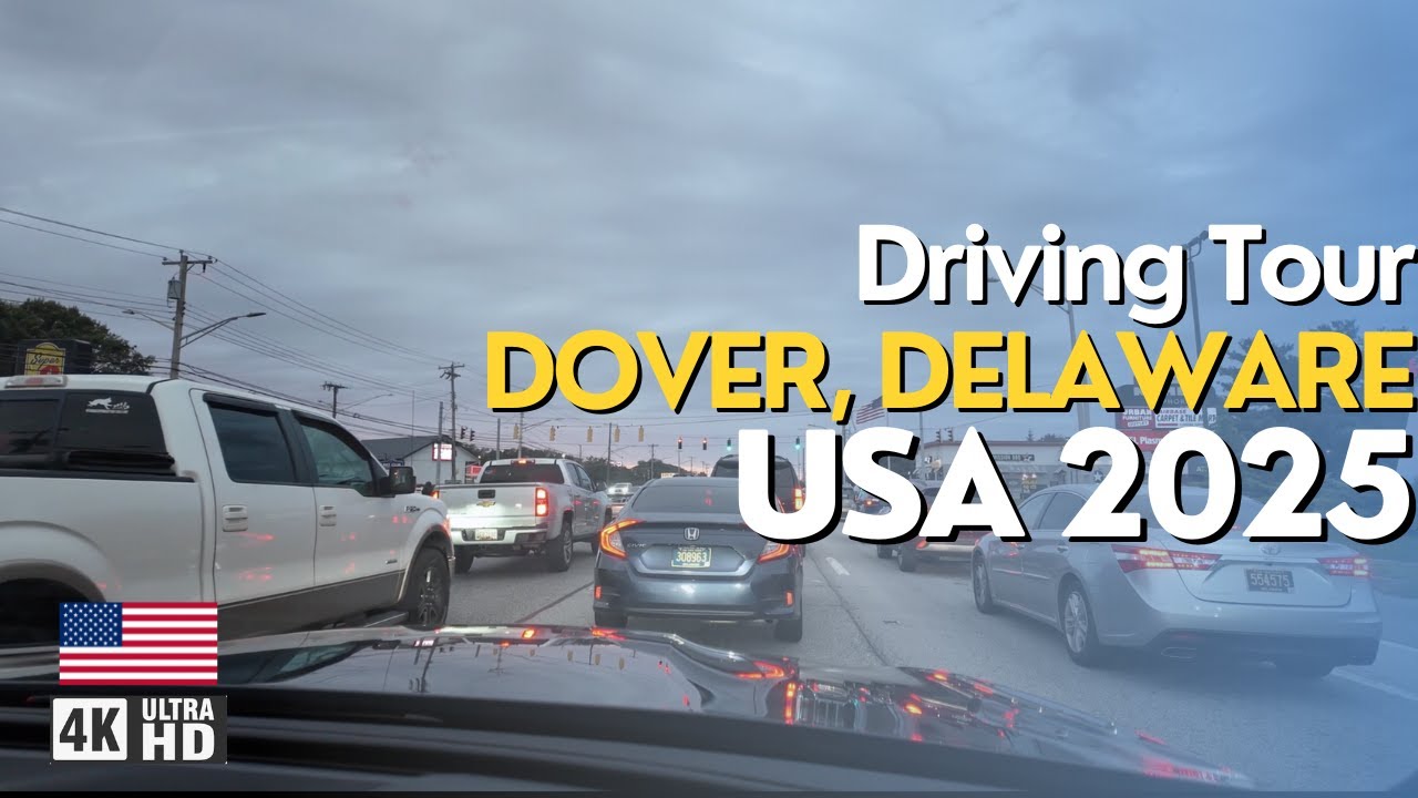 Driving Tour of Dover, Delaware USA