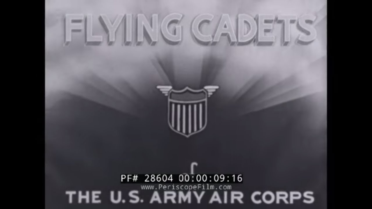 1940s U.S. ARMY AIR FORCE FLYING CADETS  RECRUITMENT FILM  BASIC FLIGHT TRAINING  28604