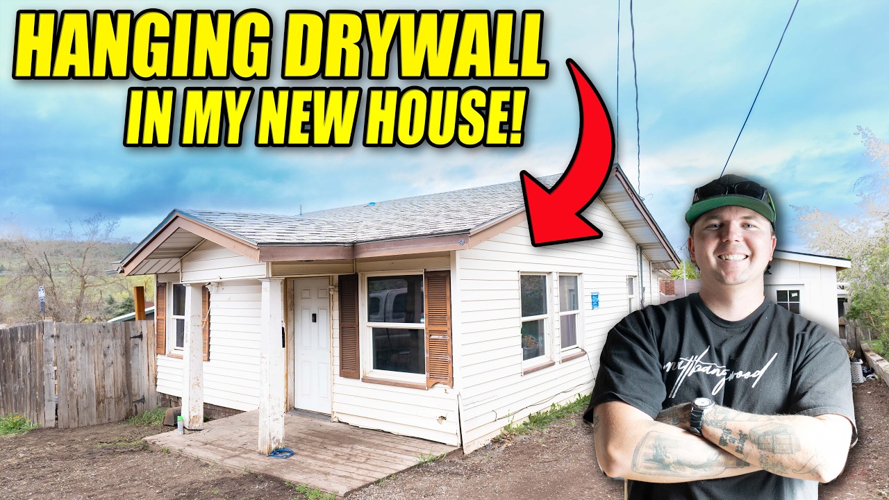 Hanging NEW Drywall In My OLD Home! [#7]