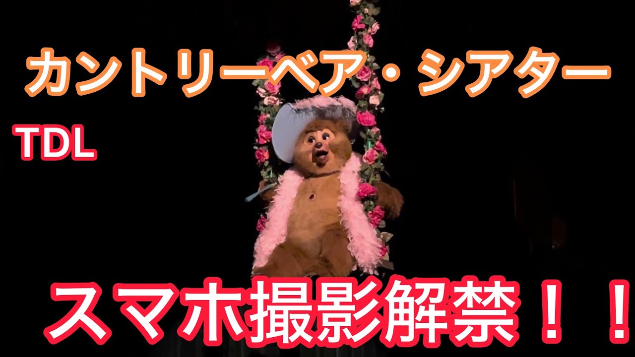 TDL   カントリーベア・シアター/スマホ撮影解禁‼️
