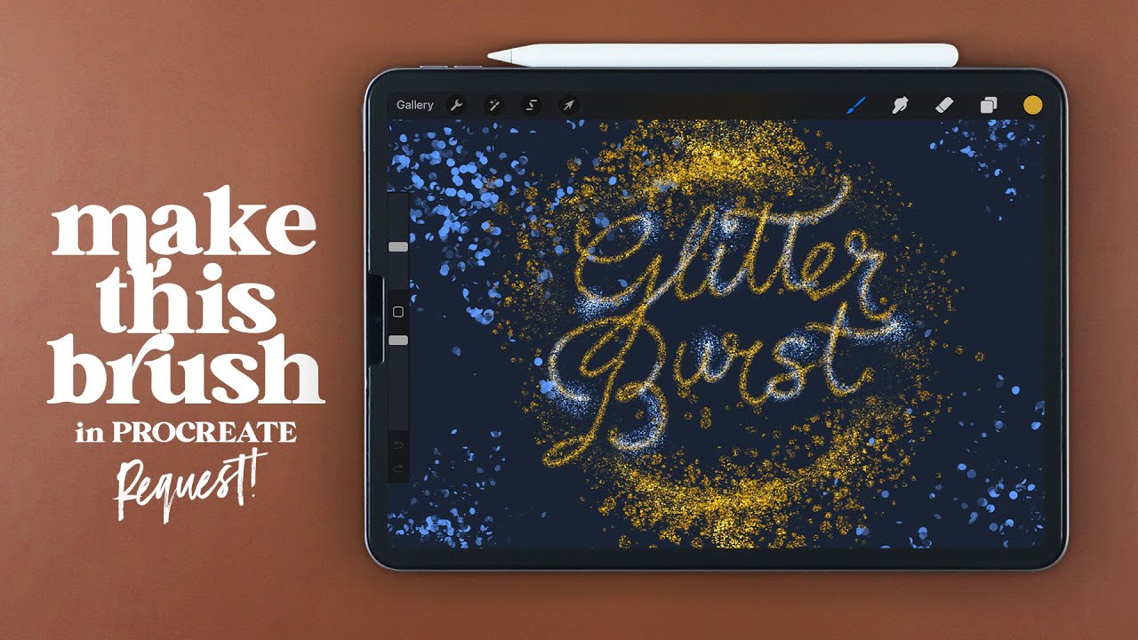 Create Glitter Burst Brush in PROCREATE
