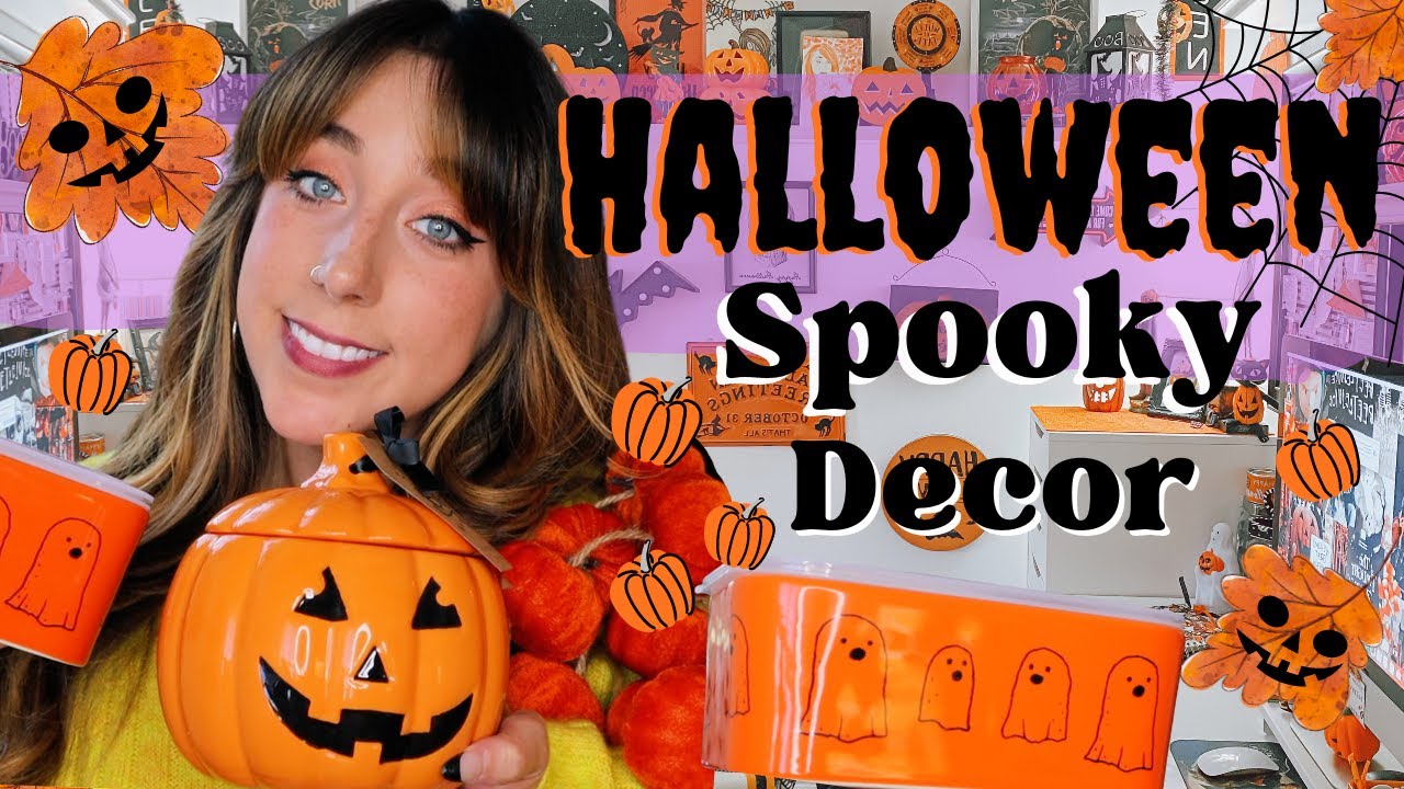 NEW HALLOWEEN HAUL! HOME DECOR! TJMAXX, HOMEGOODS + MARSHALLS! | HALLOWEEN HAPPY