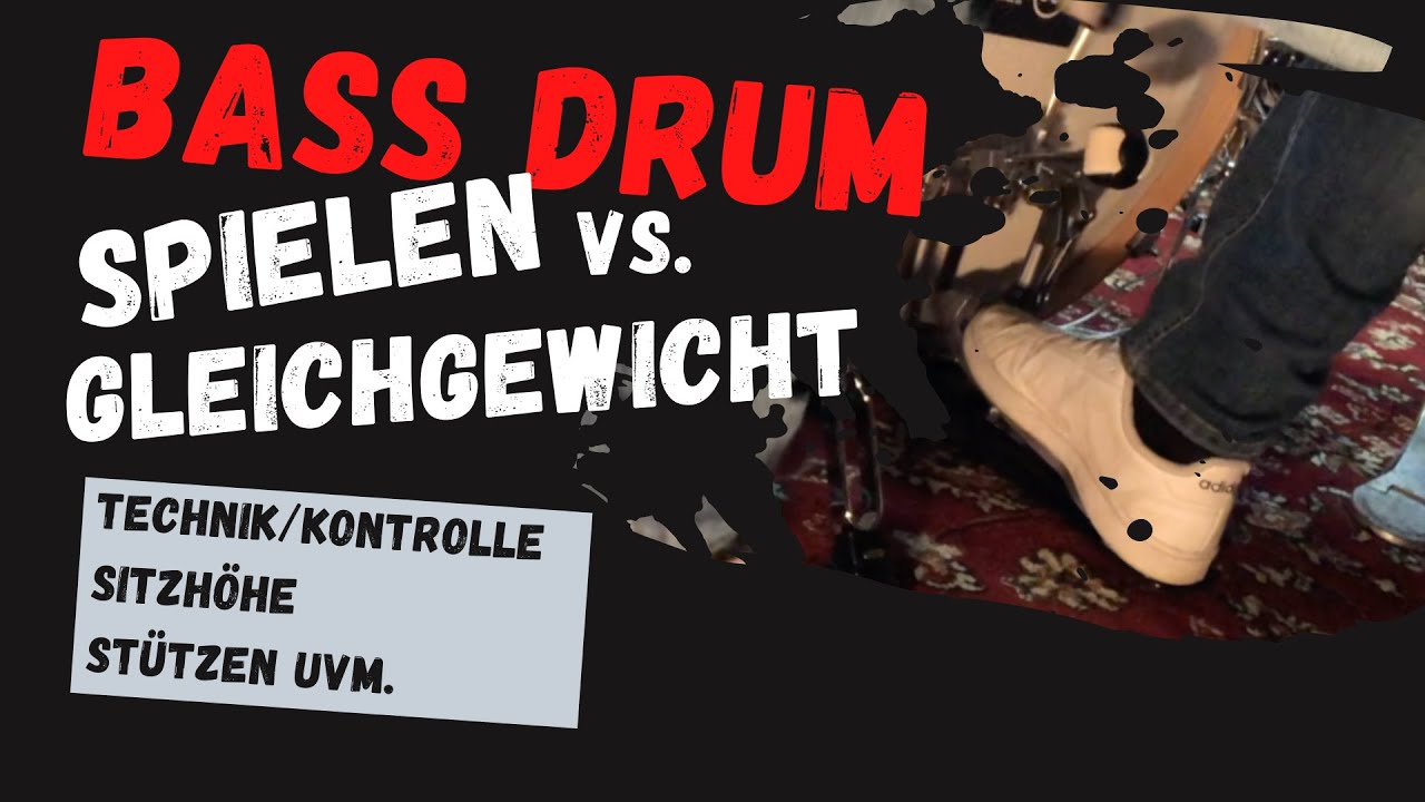 Schlagzeug Lernen - wie spielst DU die Bass Drum am Schlagzeug richtig!