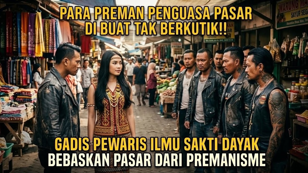PREMAN PASAR DI BUAT TAK BERKUTIK ‼️GADIS PEEARIS ILMU SAKTI DAYAK, BEBASKAN PASAR DARI PREMANISME