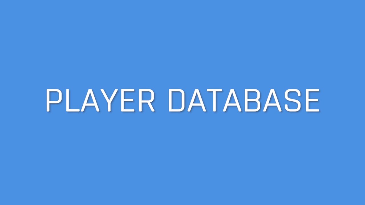 Player Database Set Up