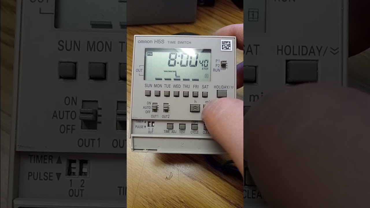 OMRON H5S - How to set basic weekly timer operation