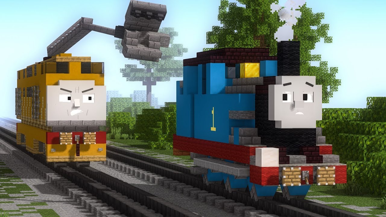 Minecraft Thomas & the Magic Railroad Chase Animation