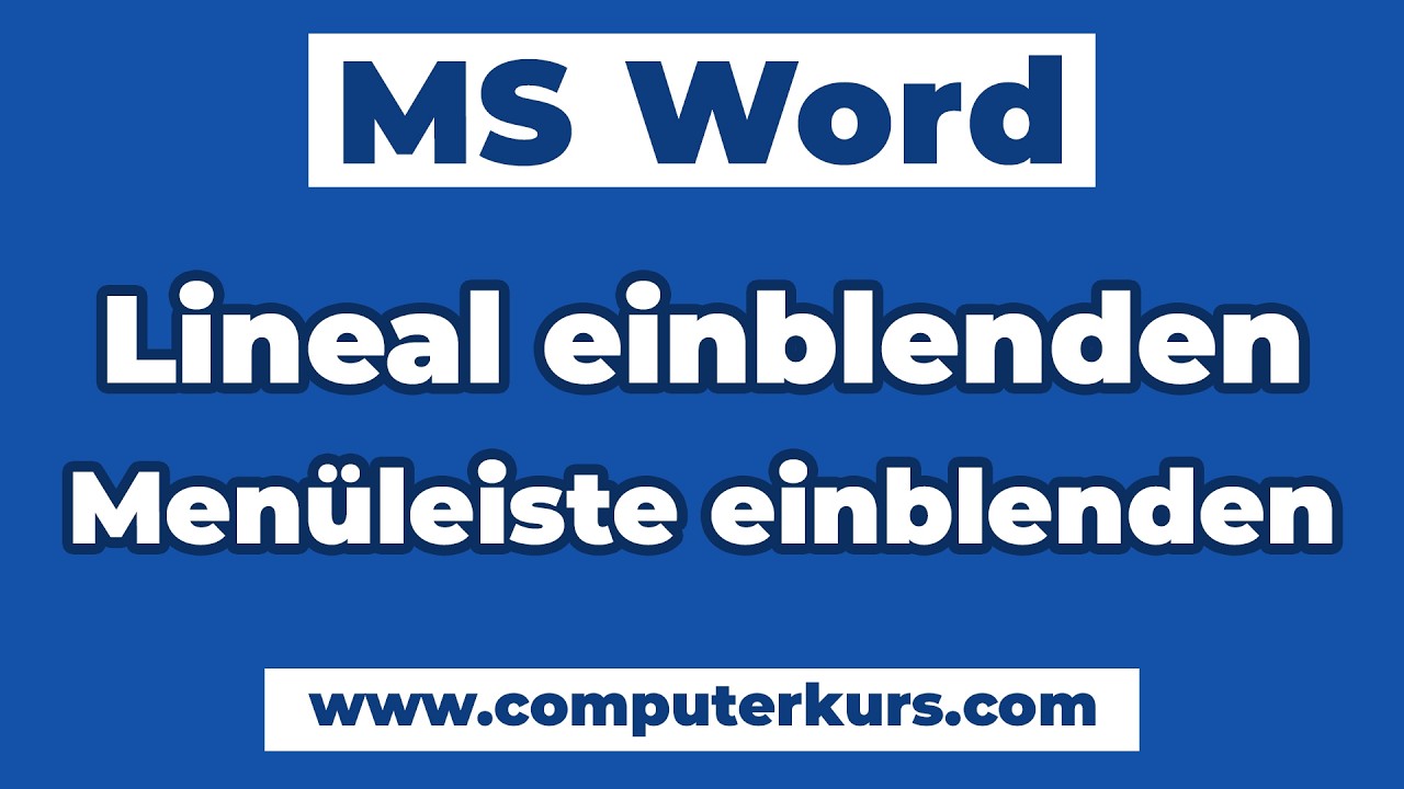 🧭 Word Lineal, Menüband & Symbolleiste einblenden – So findest du alle Werkzeuge wieder!