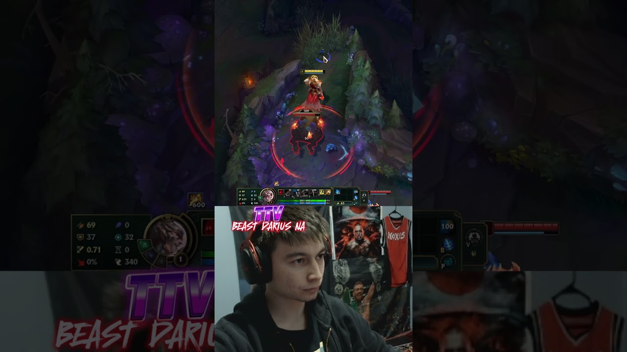 Invading Enemy Volibear AT level 1!  #leagueoflegends #beastdariusna #fyp #shorts