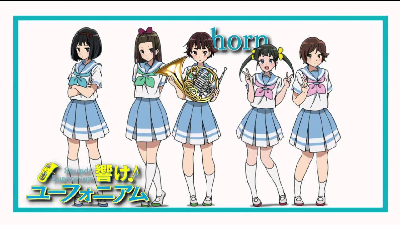 Hibike! Euphonium instruments presentation