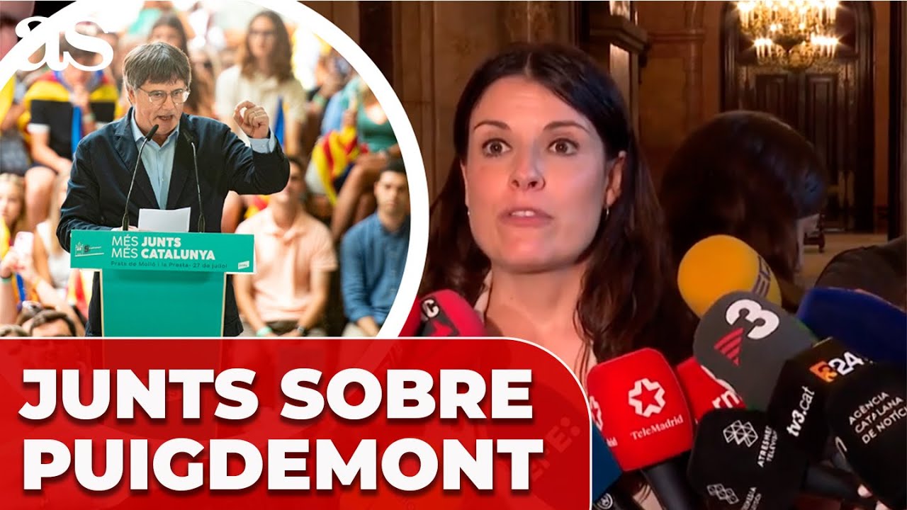 JUNTS recuerda el DÍA del REGRESO de PUIGDEMONT hace un AÑO
