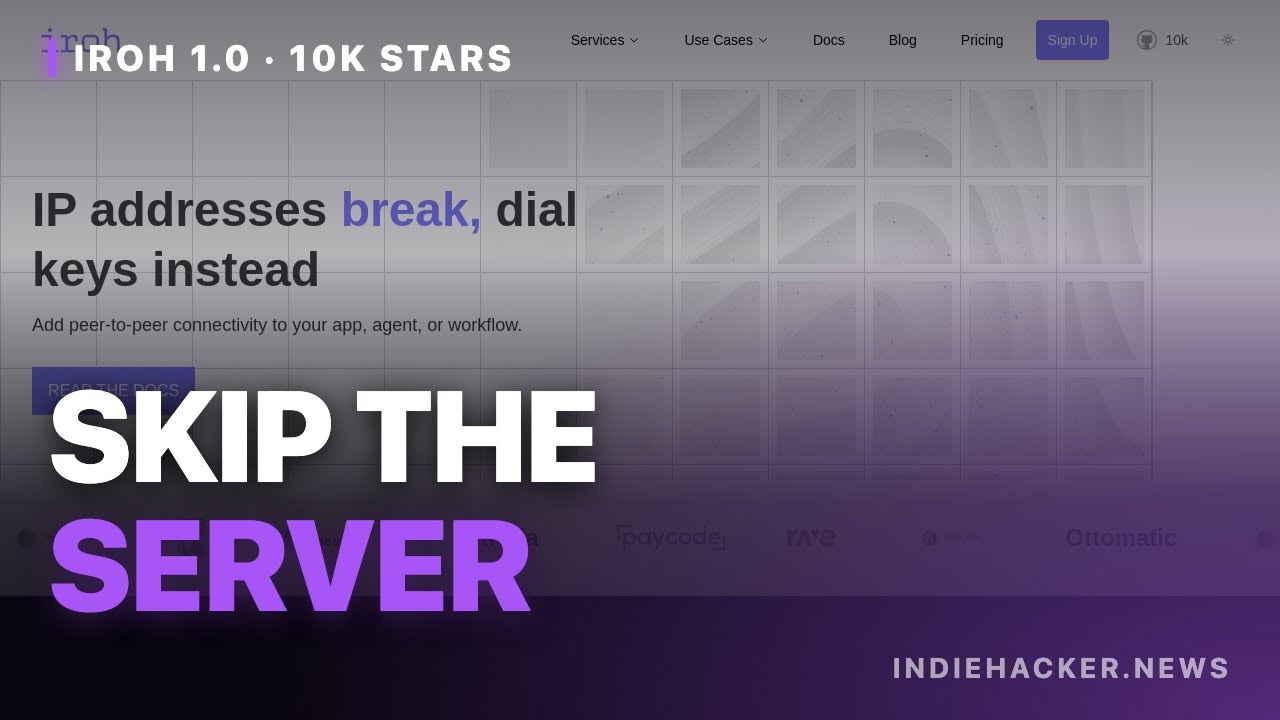 iroh 1.0: dial keys, not IPs (skip the server)
