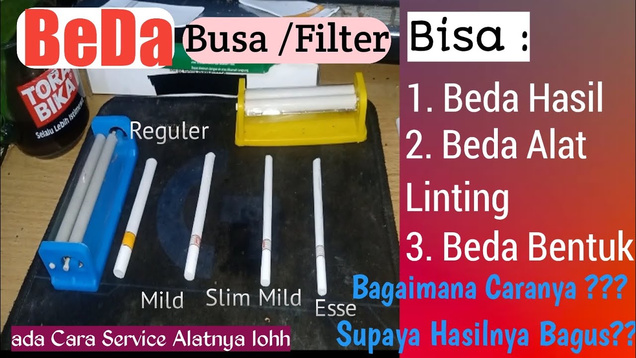 Perbedaan Busa /filter rokok Tingwe dan cara Pakainya (serta cara ganti Onderdil alat linting)
