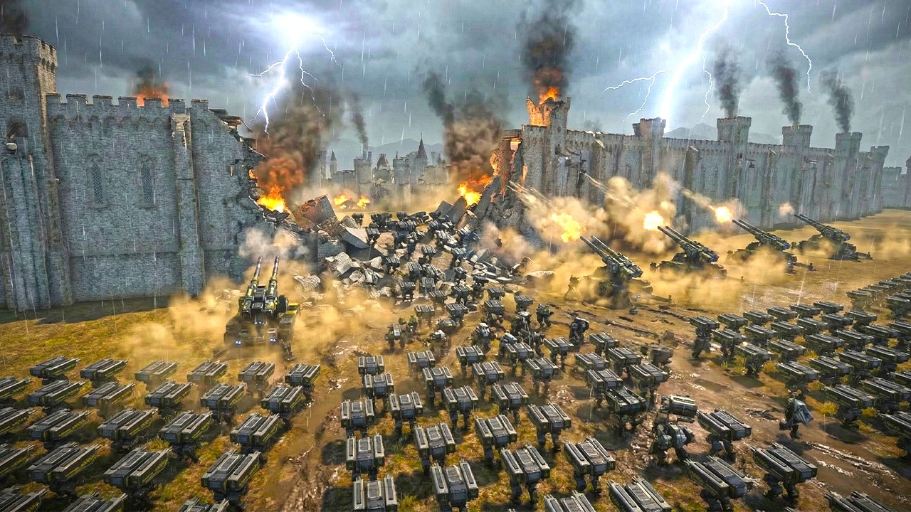 Total Wasteland INVASION: 3,800,000 VAMPIRE & ZOMBIES vs MINIGUN & T45 Alliance!! UEBS 2`