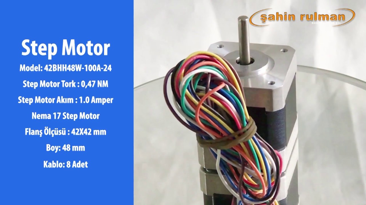 STEP MOTOR | 42BHH48W | step motor fiyat, mini step motor, step motor sürmek,