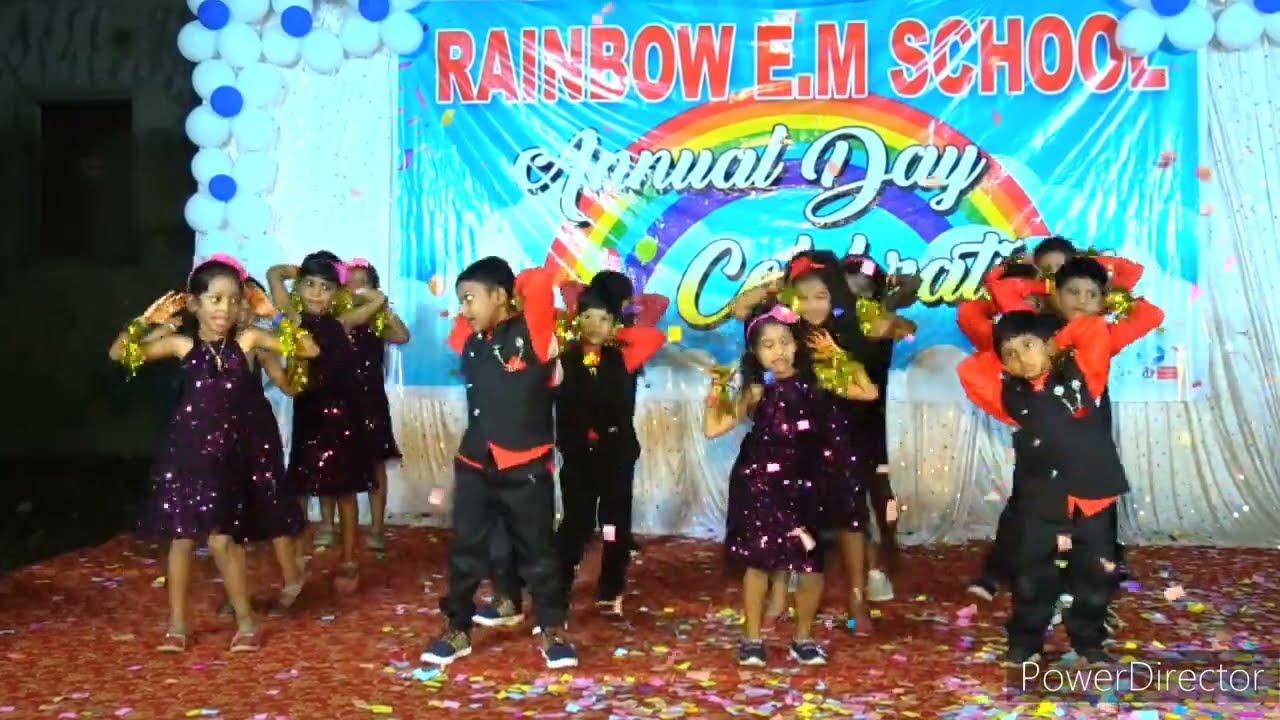 Our First standard students performance for Guleba song Rainbow E.M. School, Panasapadu