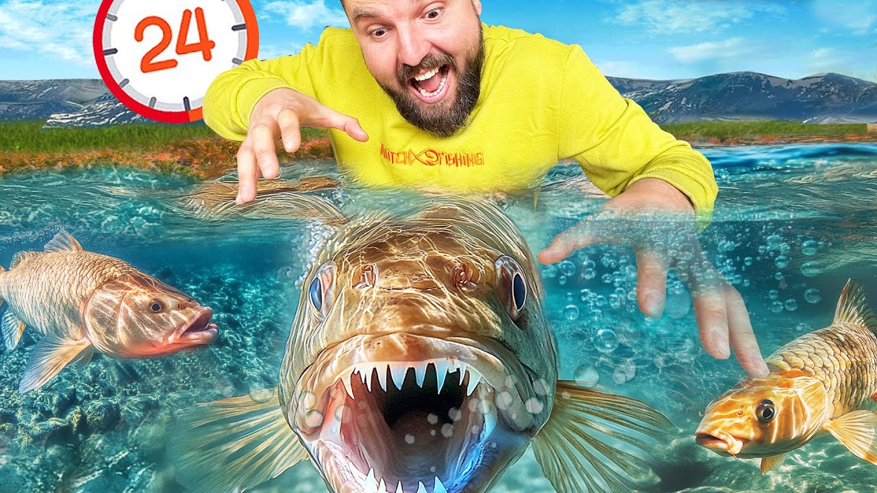 240 РИБИ ЗА 24 ЧАСА!!! ХВАНАХ ОГРОМНА РИБА С РЪЦЕ!