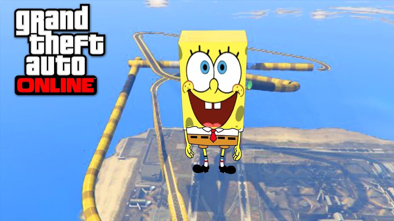 BOB L’ÉPONGE GÉANT DANS UNE COURSE - GTA 5 ONLINE
