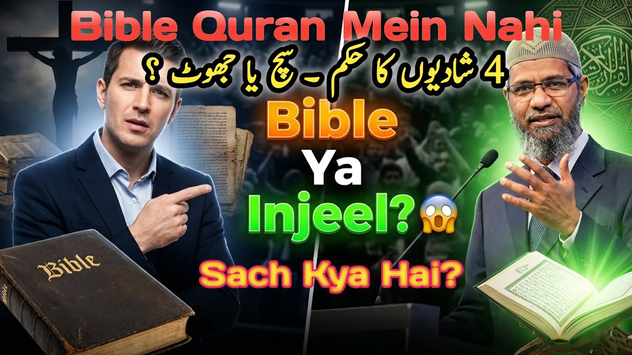 Bible vs Quran | Kya Musalman Bible Par Iman Rakhte Hain? | 4 Shadiyan, Injeel Aur Haqeeqat