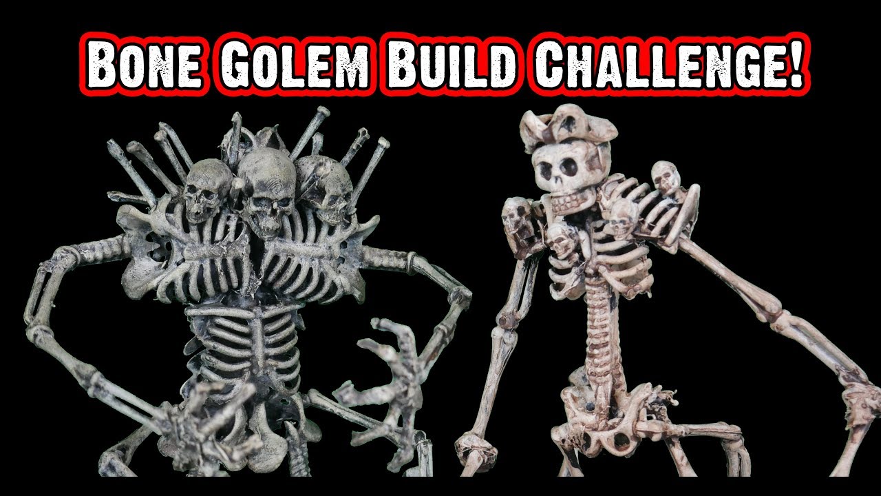 Dollar Store Bone Golem Challenge for Dungeons & Dragons