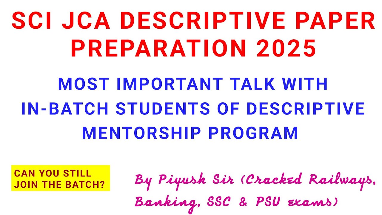 sci jca descriptive paper/sci jca descriptive paper preparation/sci jca descriptive previous year