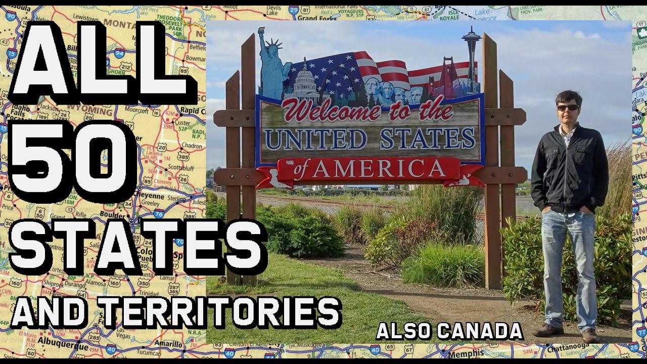 U.S.A. and Canada Welcome Signs: All states, all provinces, all territories, all everything (in HD)!
