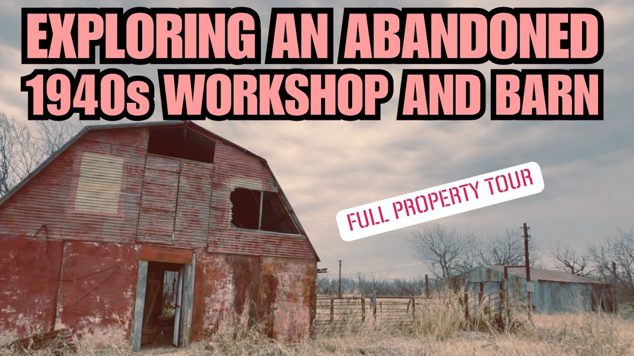 Exploring an abandoned 1940s workshop and barn - full property tour
