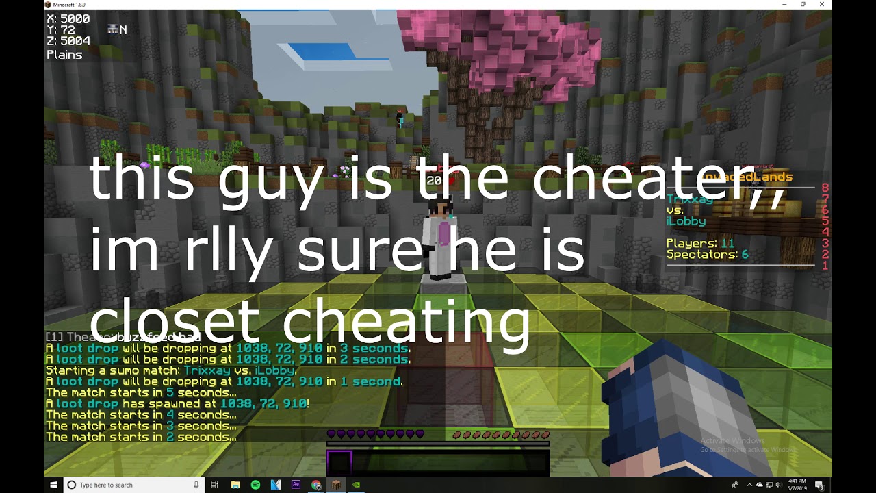 invadedlands kitpvp (iLobby cheating)