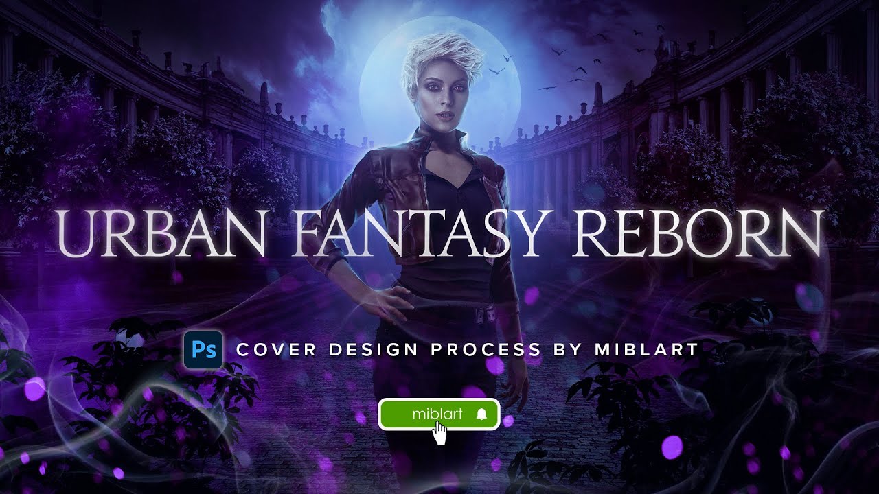 💜  High-Quality Affordable Urban Fantasy Book Cover Design for Self-Published Author 🌙