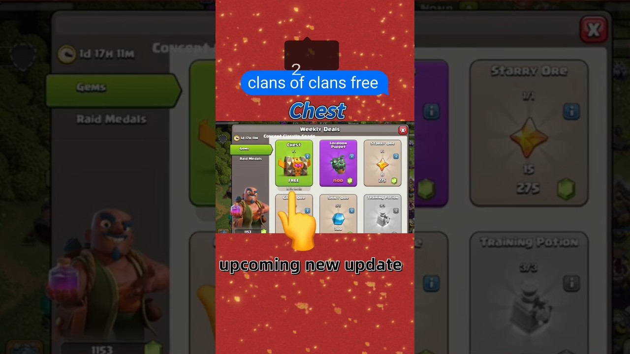 The FINAL FREE CHEST from CLASH OF CLANS!