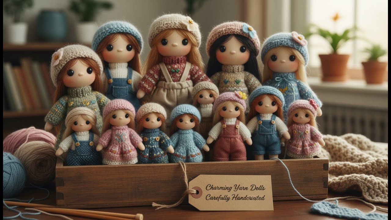«Очаровательные вязаные куклы – ручная работа»