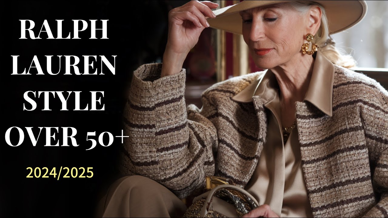 Как одеваться в стиле Ralph Lauren осень-зима 2024 для зрелых женщин
