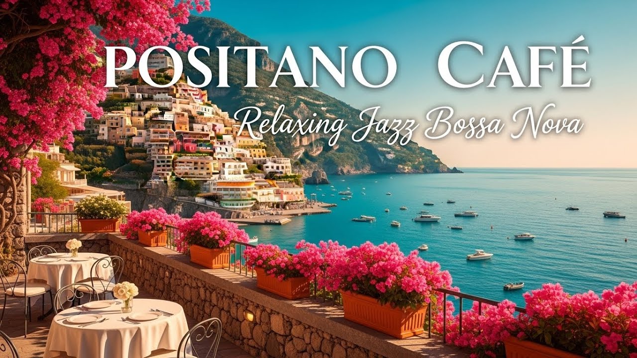 Italian Seaside Café Ambience 🇮🇹 Relaxing Bossa Nova & Smooth Jazz Guitar