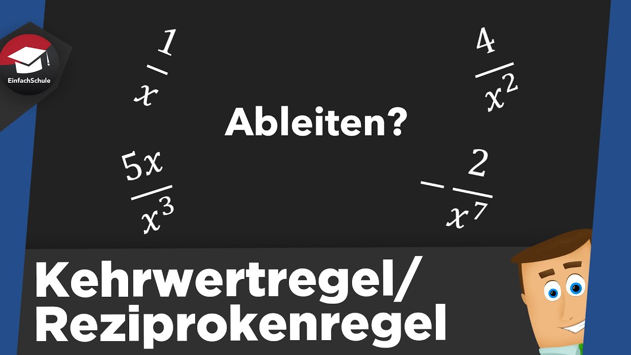 Ableitungsregel: Reziprokenregel/Kehrwertregel - Beispiele - Reziprokenregel einfach erklärt!