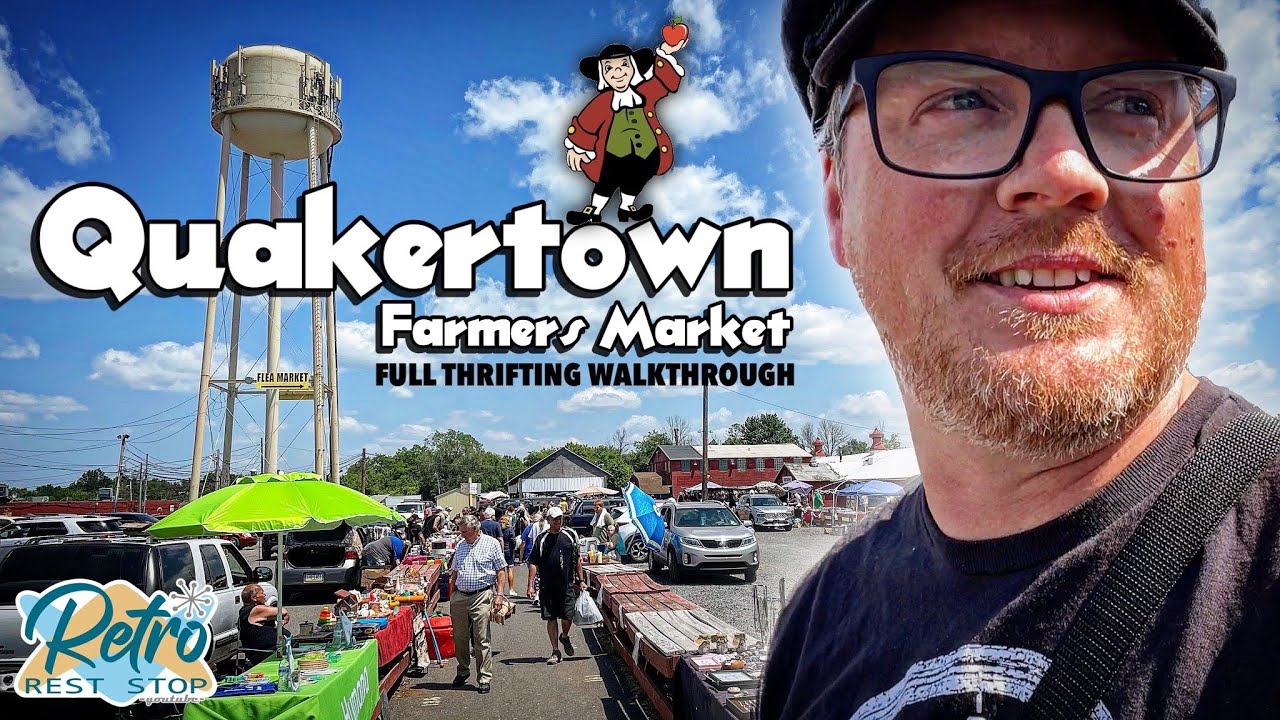 Thrifting The Quaker Town Farmers Market Flea Market On A Slow Day | Physical Media & Retro Toys